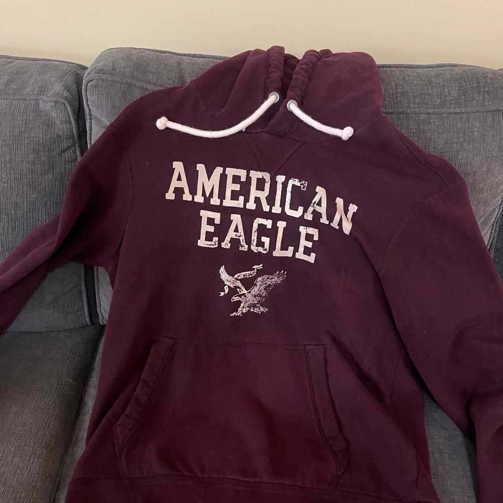 American Eagle Maroon Hoodie